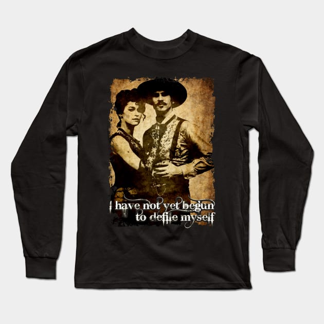 Doc Holliday And Kate Design Tombstone Long Sleeve T-Shirt by HellwoodOutfitters